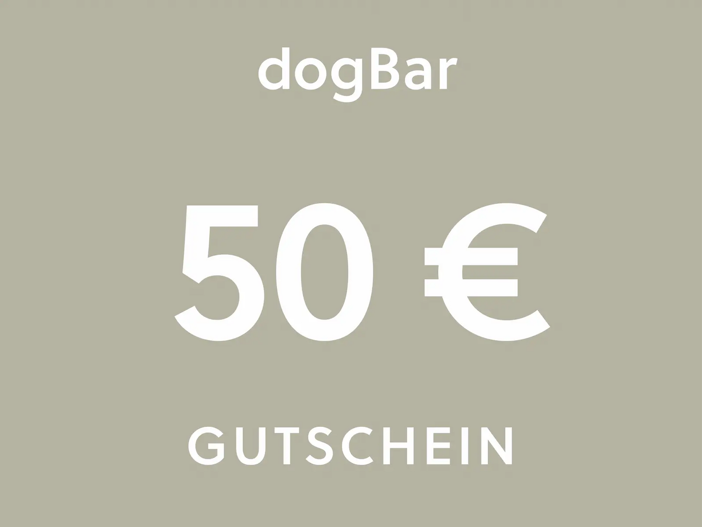 dogBar-Geschenkgutschein