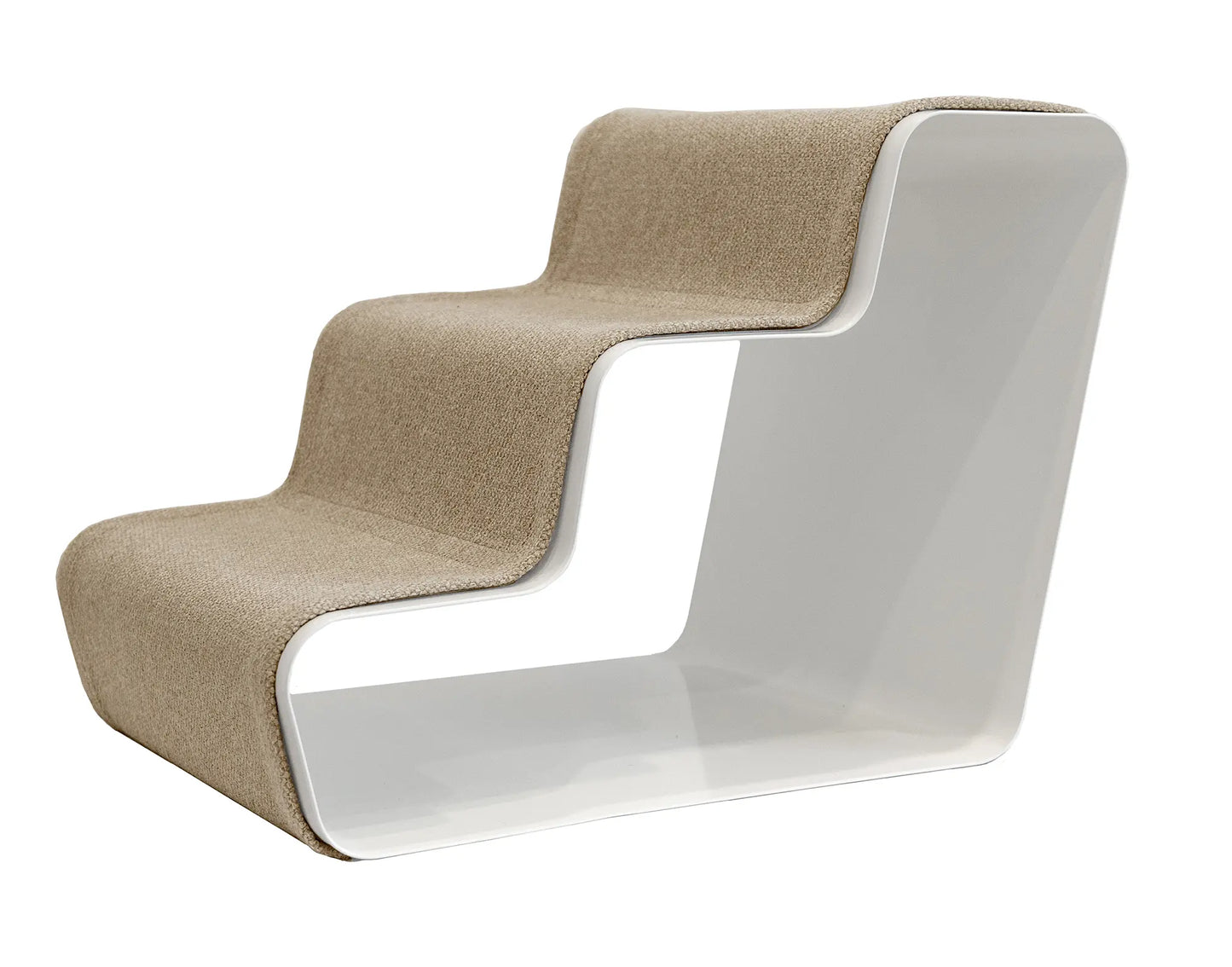 dogBeam 3 steps - steel, powder-coated white