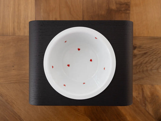 Aufpreis Herzen Porzellannapf M handbemalt