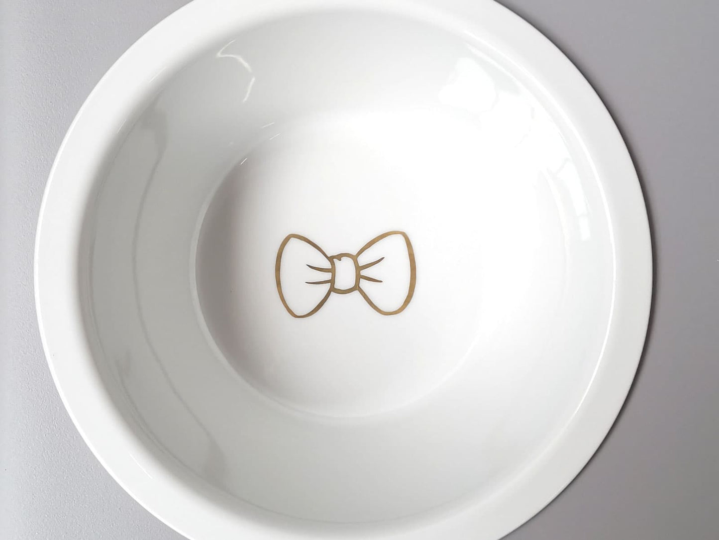 Surcharge for personalization for two catBar® porcelain bowls