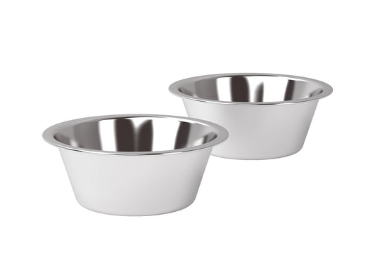 Set of stainless steel bowls for dogBar® M and M-small