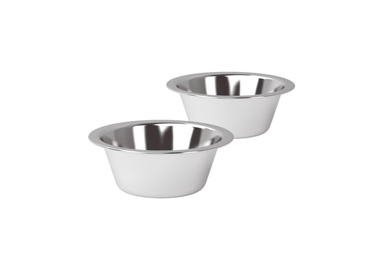 Set of stainless steel bowls for dogBar® S and S-large